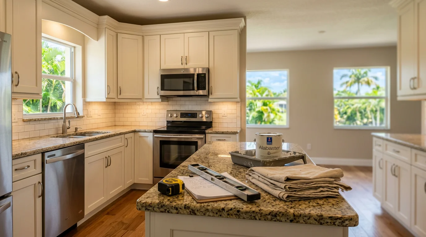 General contractor overseeing home remodeling project